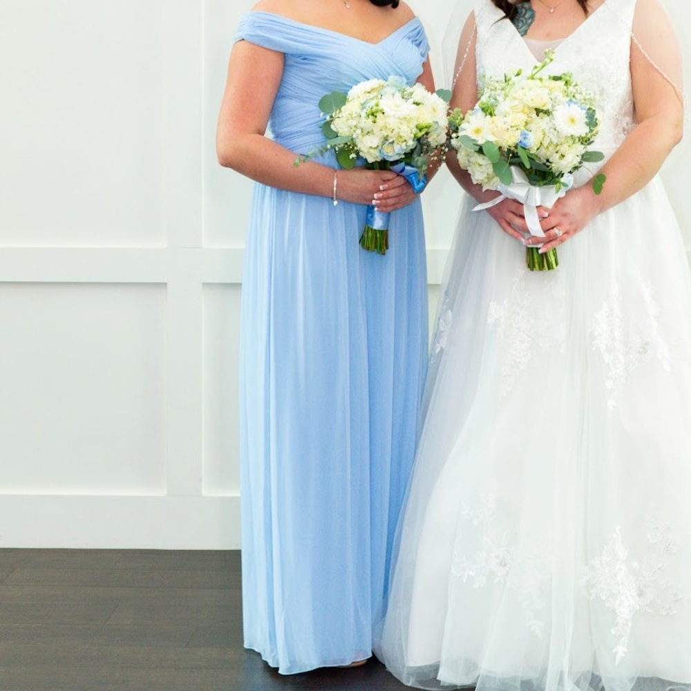 Ice Blue Bridesmaid or Wedding Guest Dress